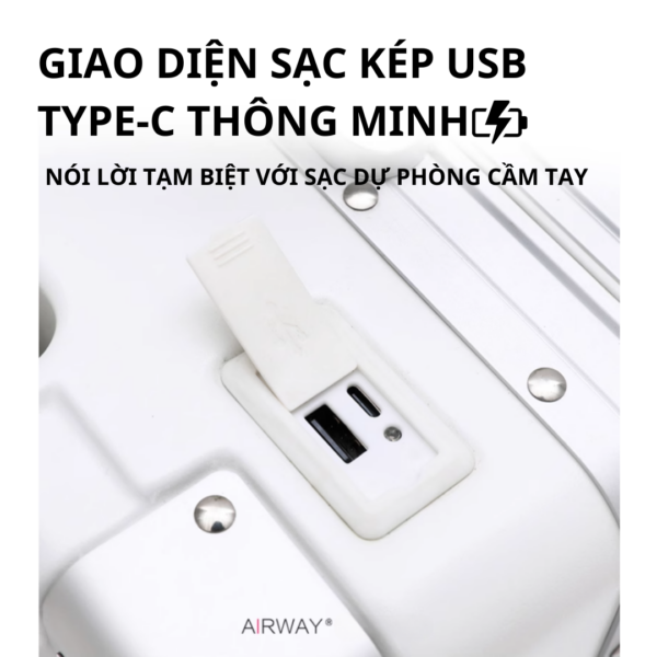 Airway Luggage Khung Nhôm PC Có Khay Để Ly - AW012 - Hình ảnh 14