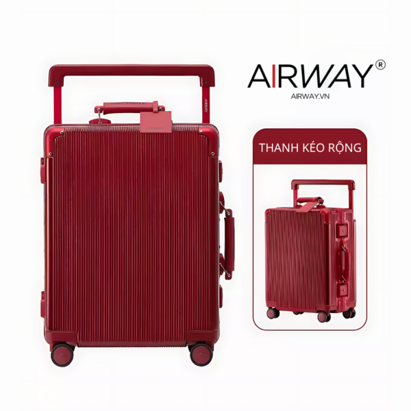 Vali Khung Nhôm Airway Japan AW007 - Màu Đỏ